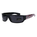 Locs Mad Dog hardcore gangster cholo sunglasses - narrow rectangular sunglasses with red bandana
