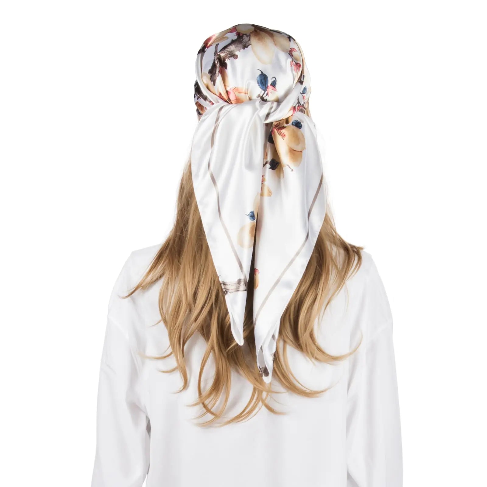 RUI VTRON women head scarf C010 - 35 inch silk-like hair scarf sleeping hair wrapping square satin women gift