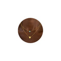 Turandoss layered initial necklace Z - 18K gold plated turquoise pendant dainty personalized disc choker women jewelry