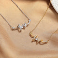 LOVE necklace light luxury detail - minority design copper pendant O-shaped chain women elegant jewelry