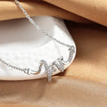 LOVE necklace light luxury packaging - minority design copper O-shaped chain women elegant gift jewelry