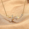 Light luxury LOVE necklace women gold - minority design copper O-shaped chain English letters affordable elegant jewelry