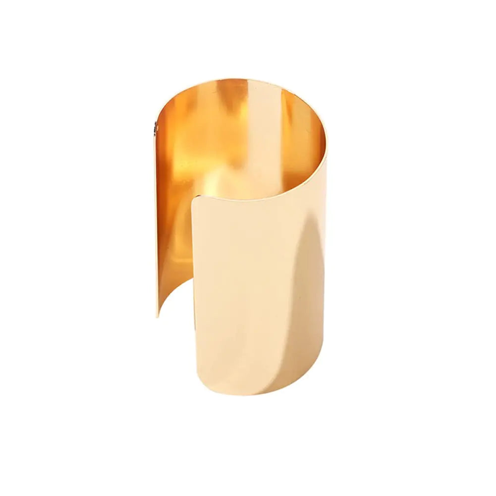 COLORFUL BLING open wide cuff bangle bracelet - punk hammered smooth polished style 7 for women